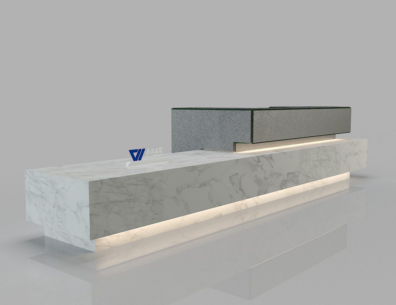 Two Layer Straight Reception Counter