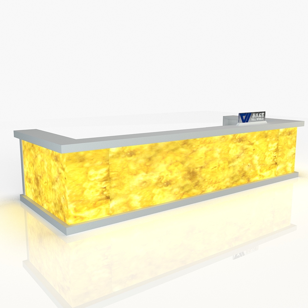 Yellow Amber Bar Counter