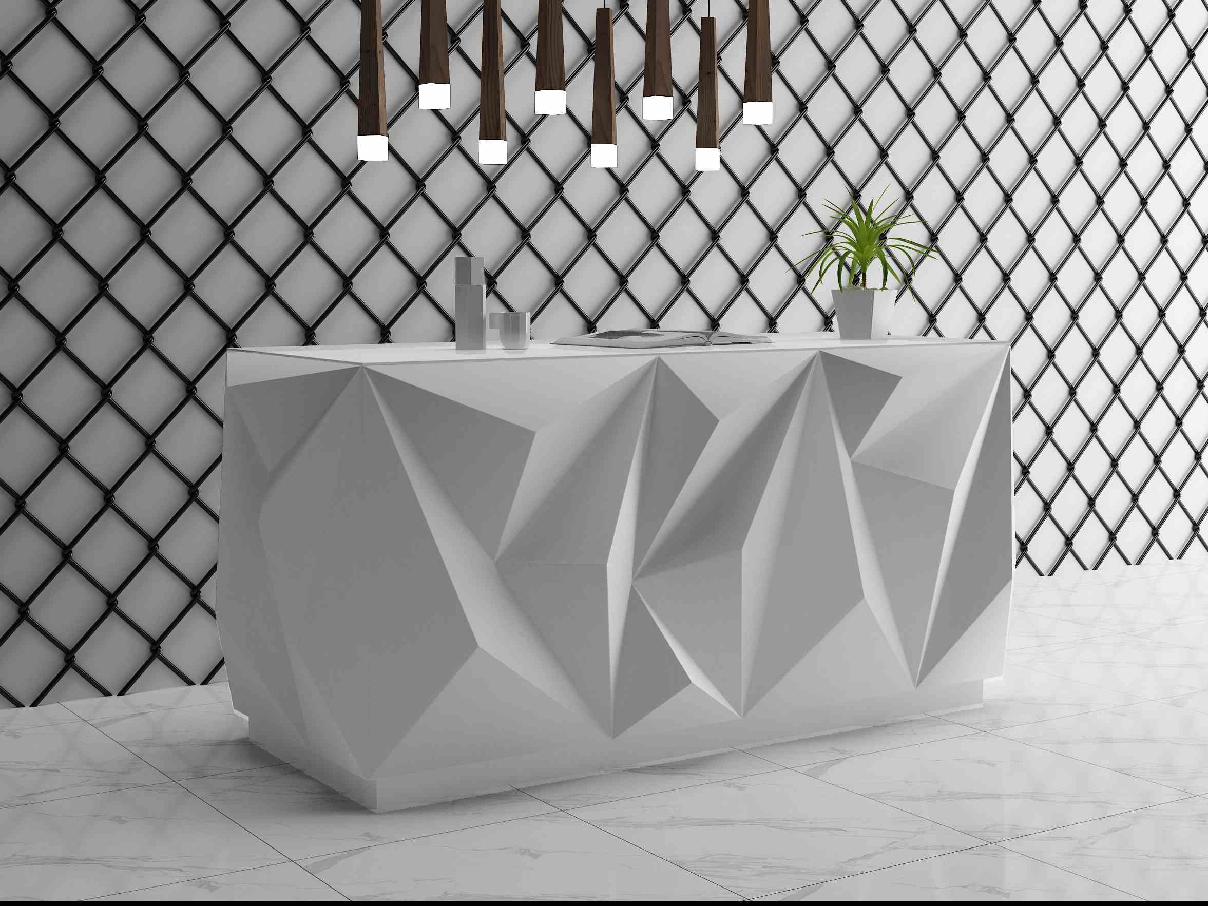 Diamond Design Small Counter