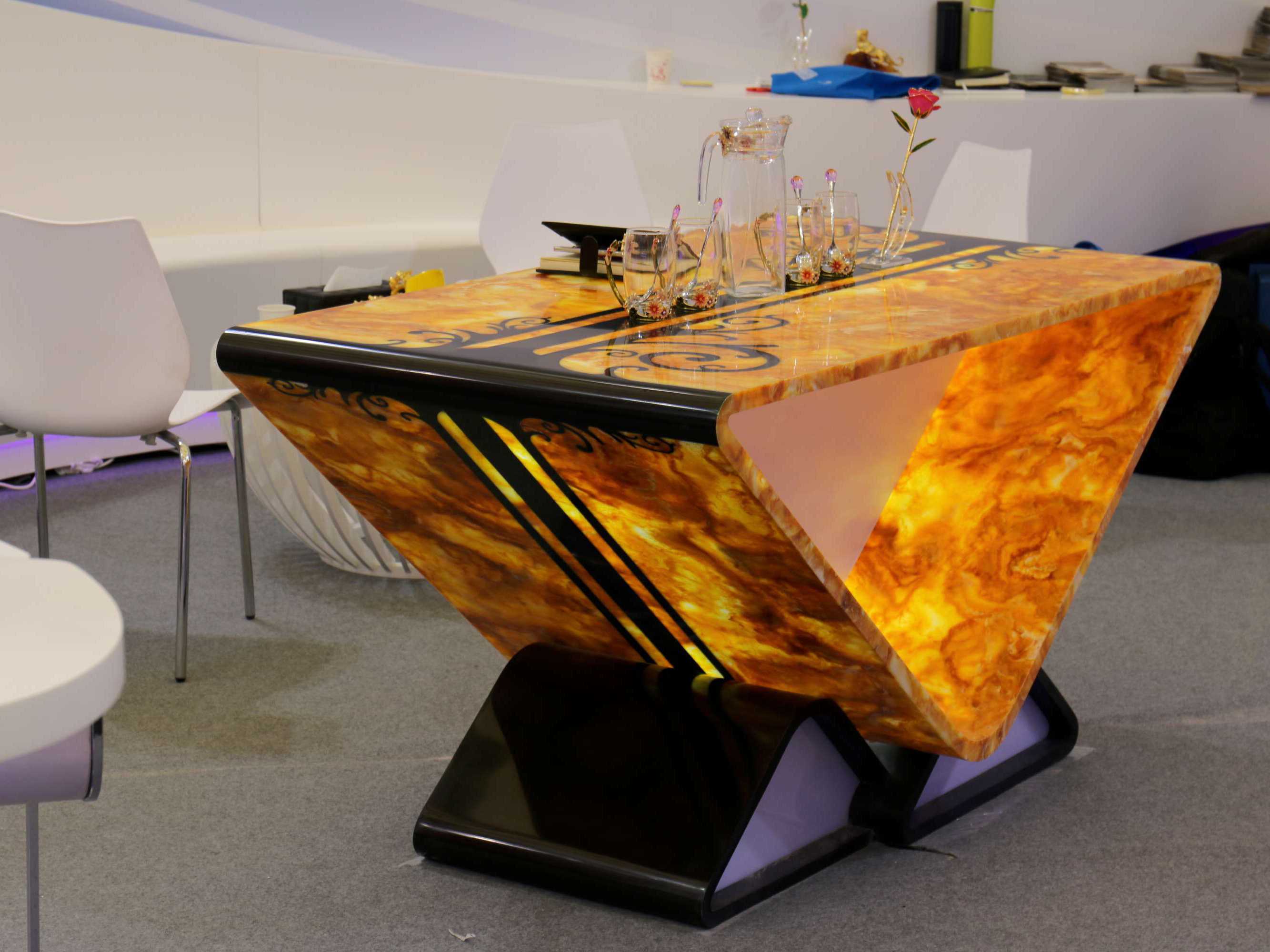 Golden Amber  Coffee Table