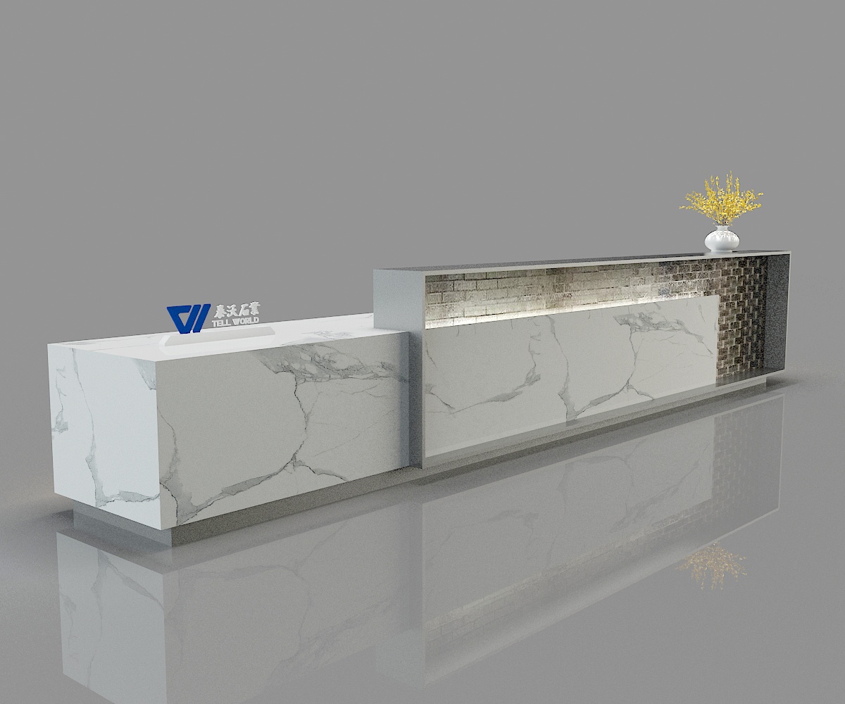 Contrast Color Reception Desk