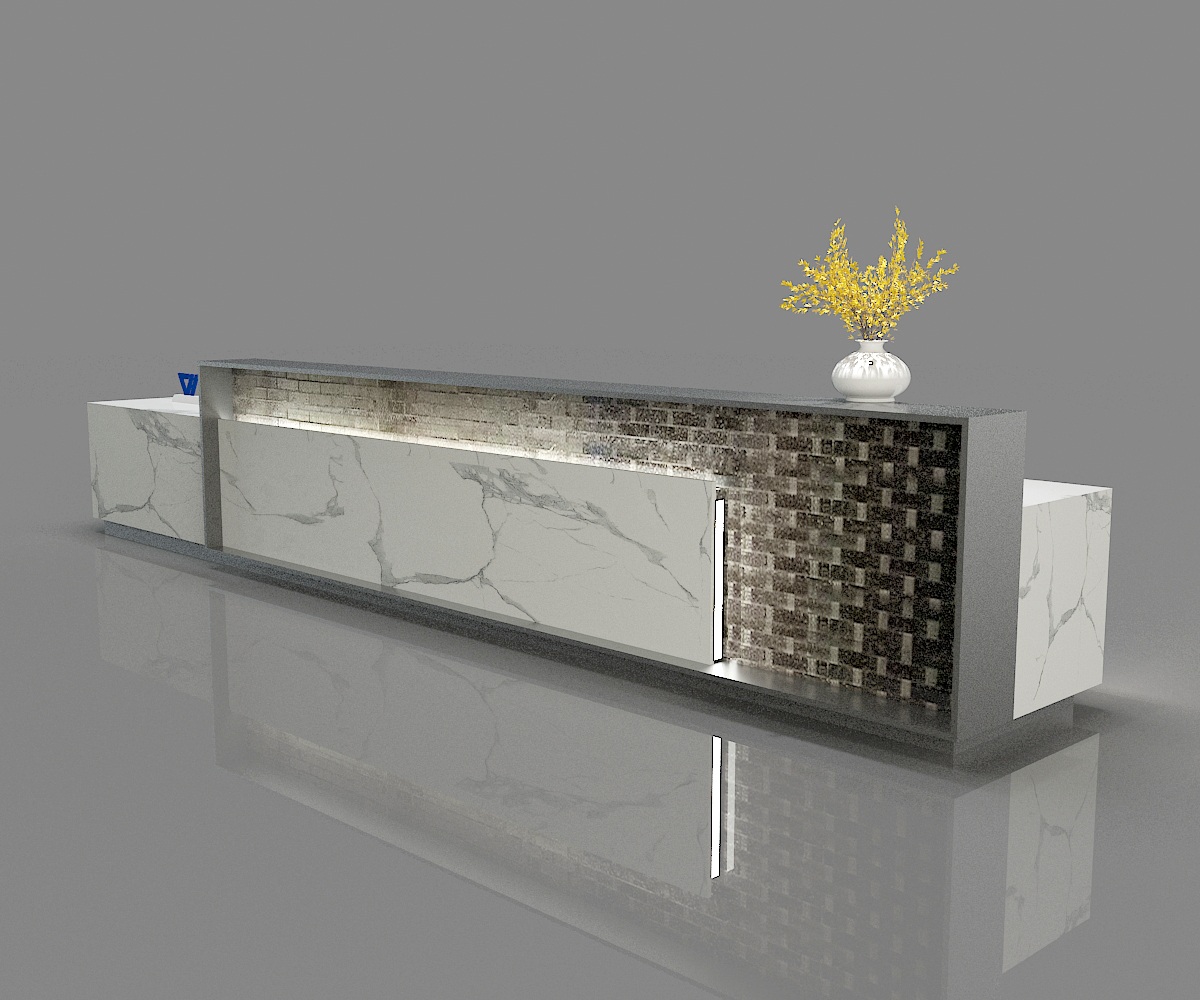 Contrast Color Reception Desk