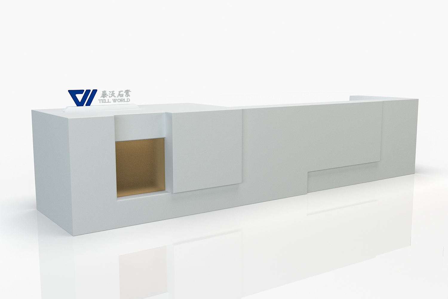 Cube Block Reception Desk Counter