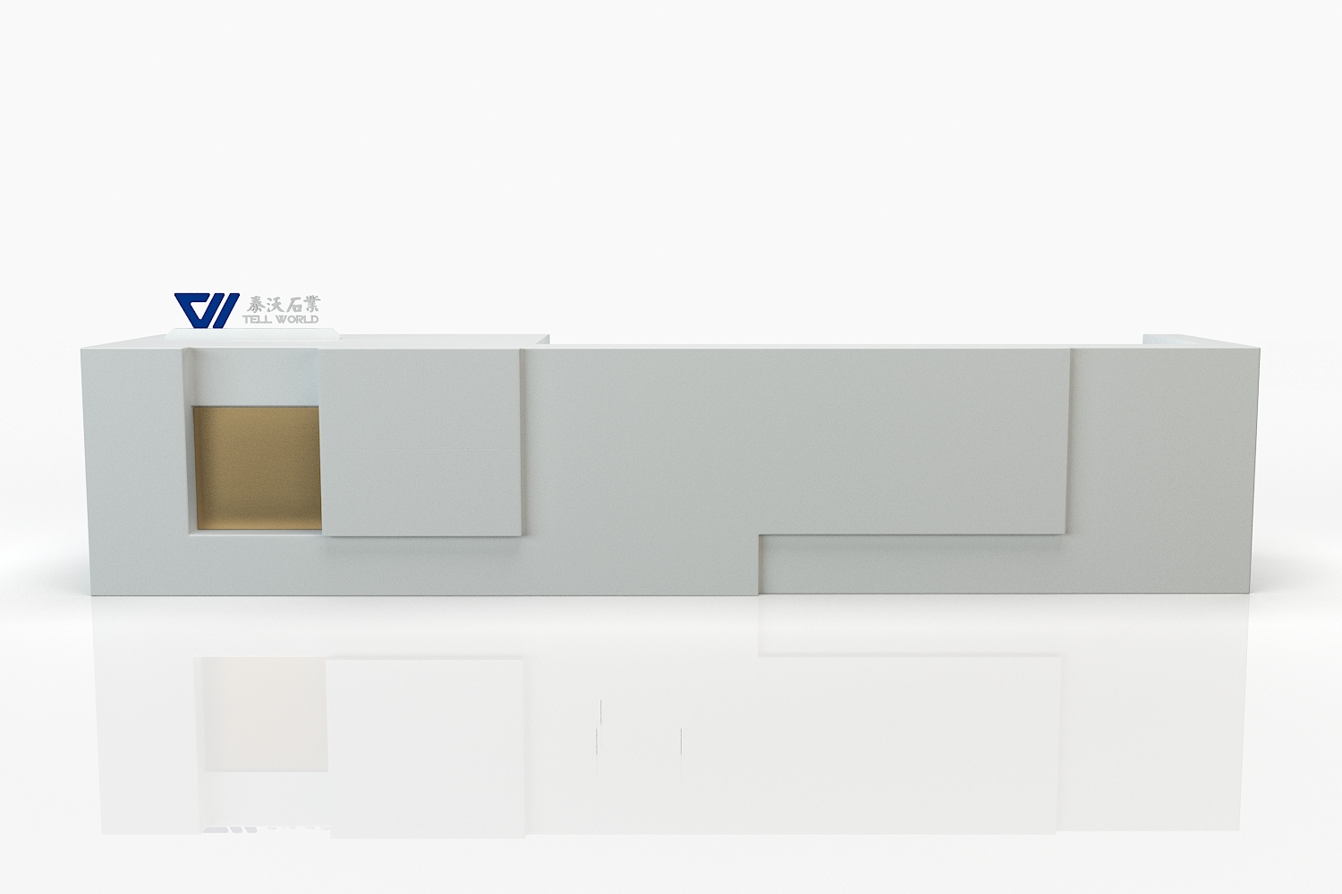 Cube Block Reception Desk Counter