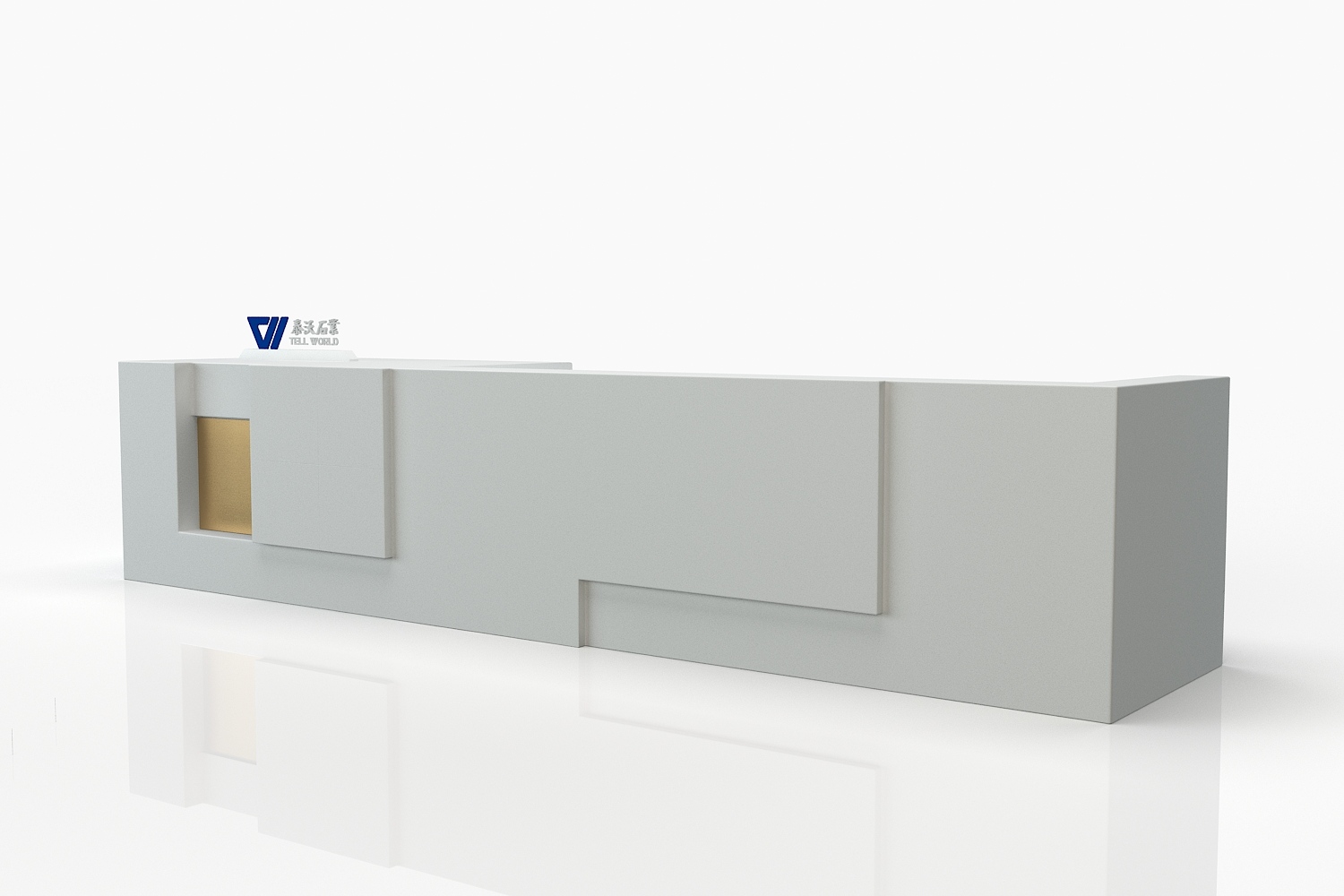 Cube Block Reception Desk Counter