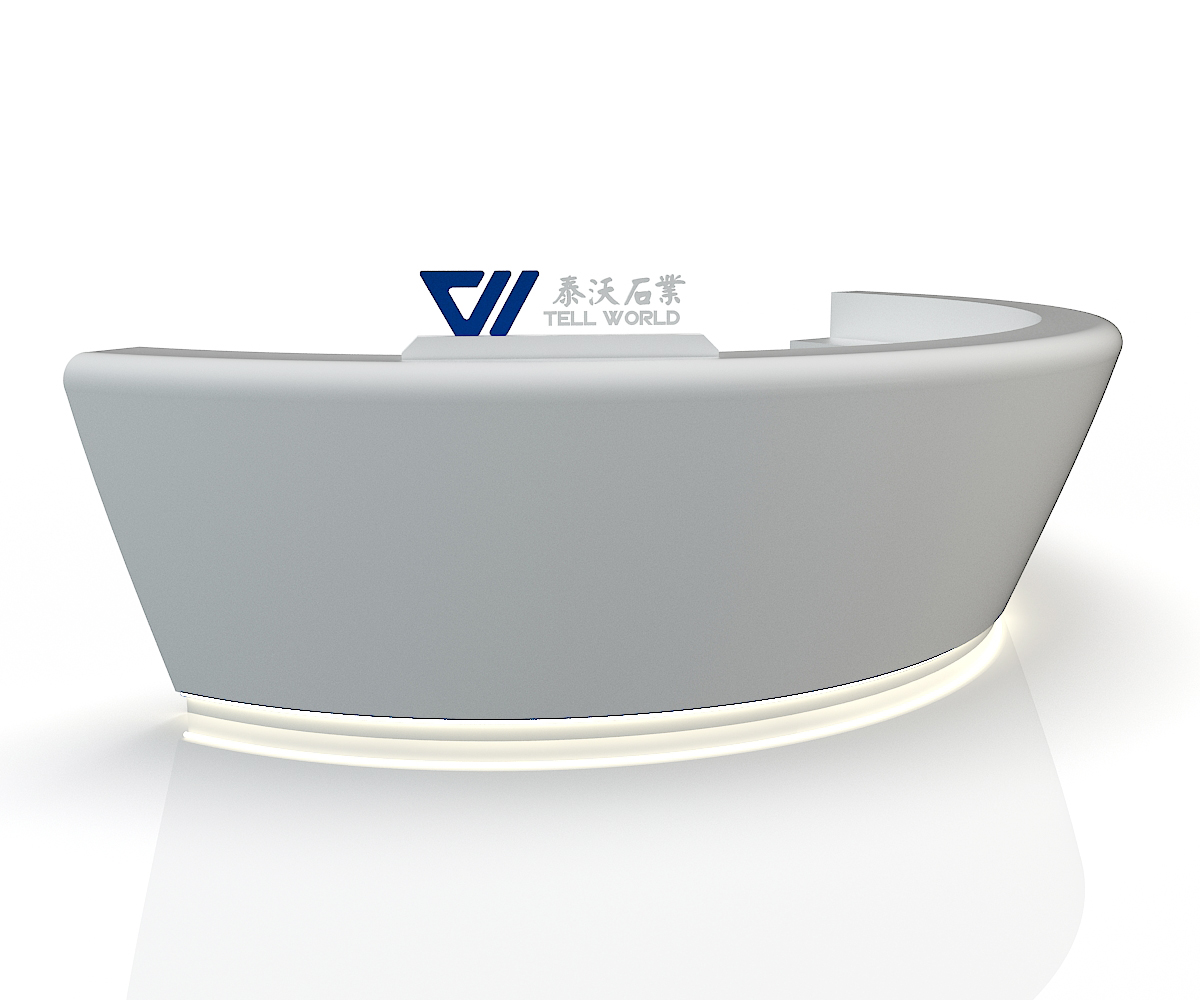 Semicircular reception desk