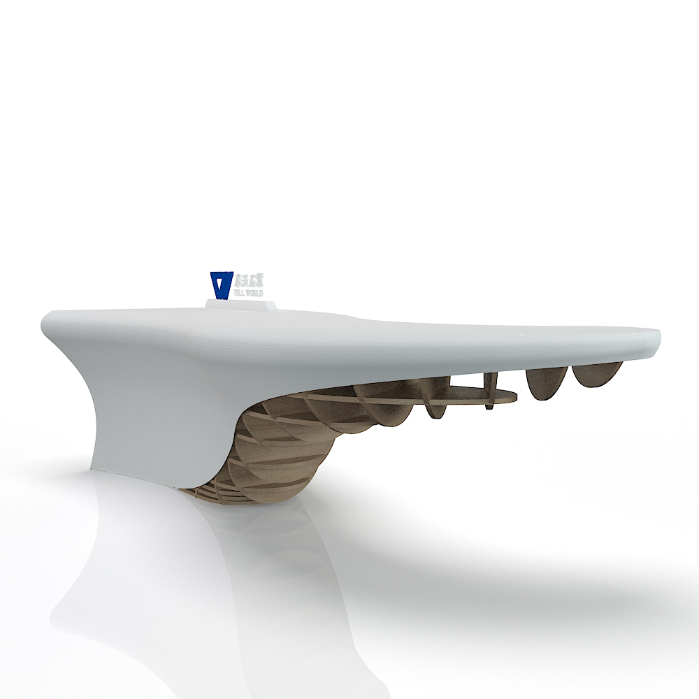 Wooden Base Reception Desk