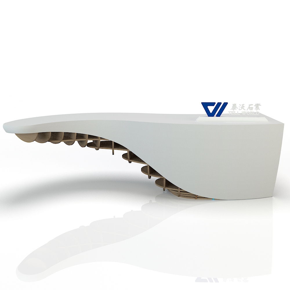 Wooden Base Reception Desk