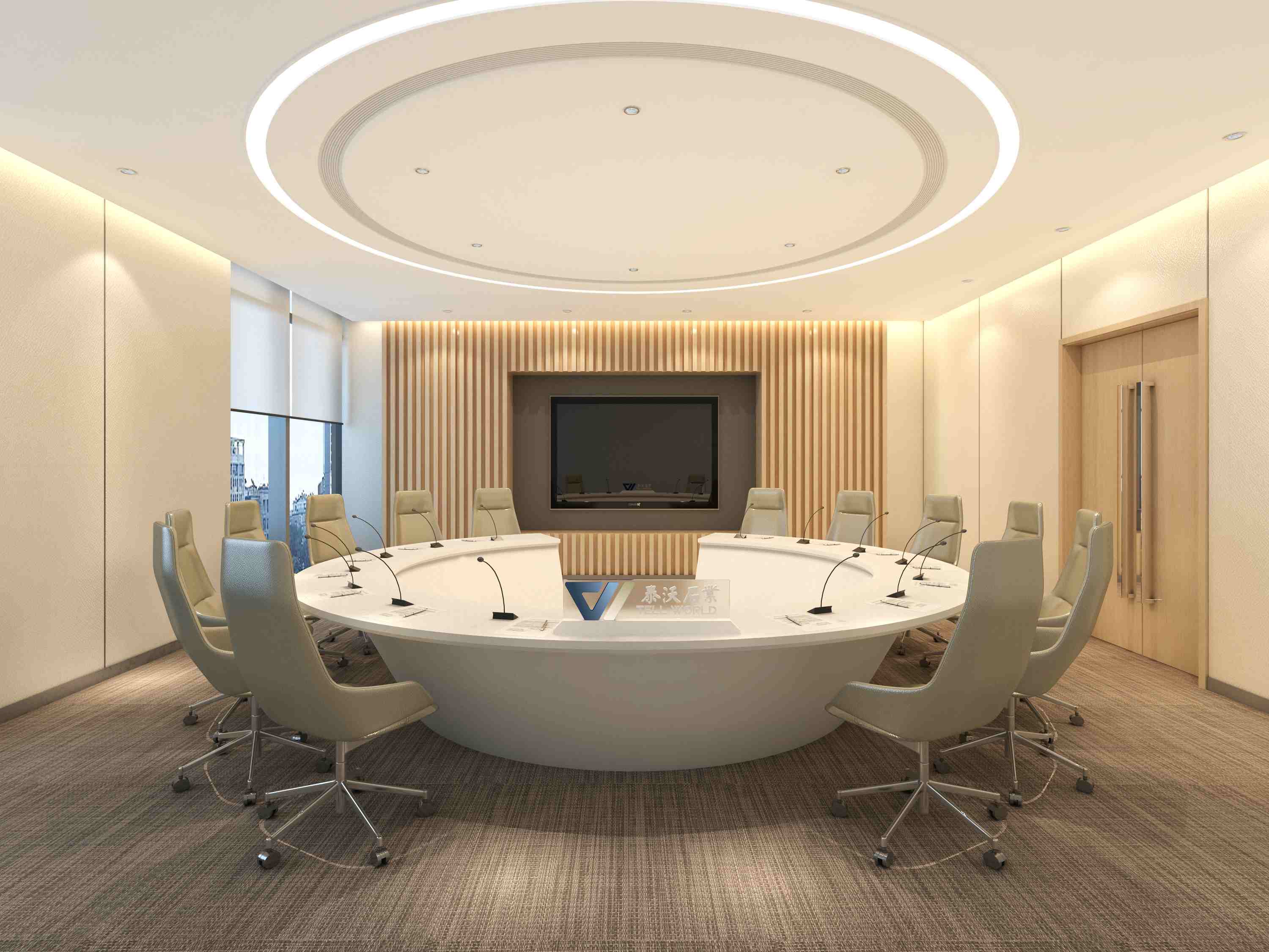 Semicircular Conference Table